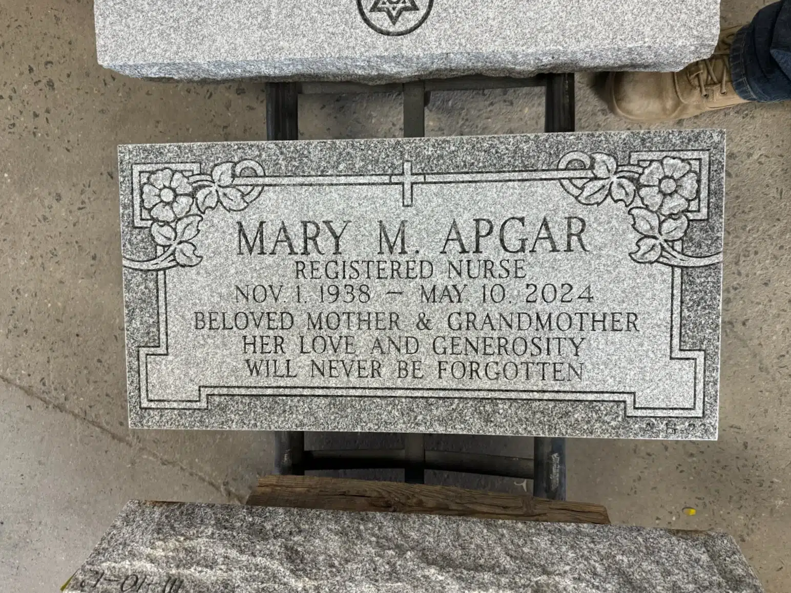 Grave marker hand-carved by NJ Grave Markers in New Jersey NJ — image 7